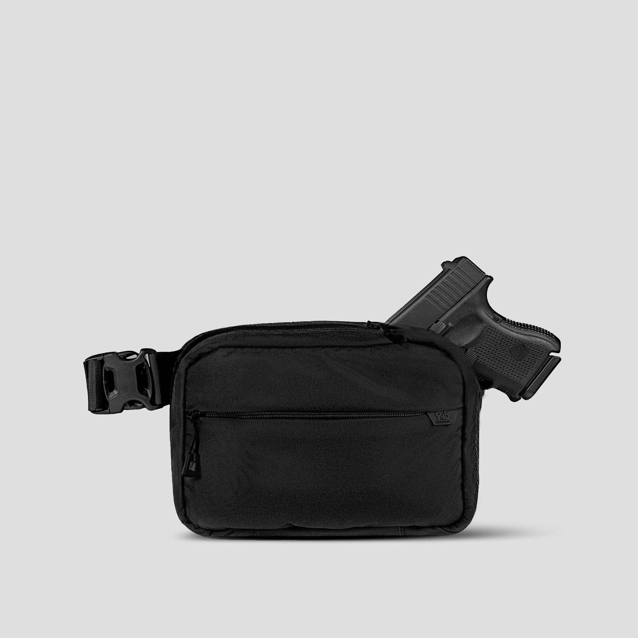 QAPS LOW PROFILE CORDURA® CONCEALMENT BAG (SMALL) BLACK WITH IWB ADAPTER