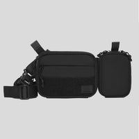 QAPS CORDURA® CONCEALMENT BAG (SMALL) VELCRO FRONT BLACK WITH IWB ADAPTER