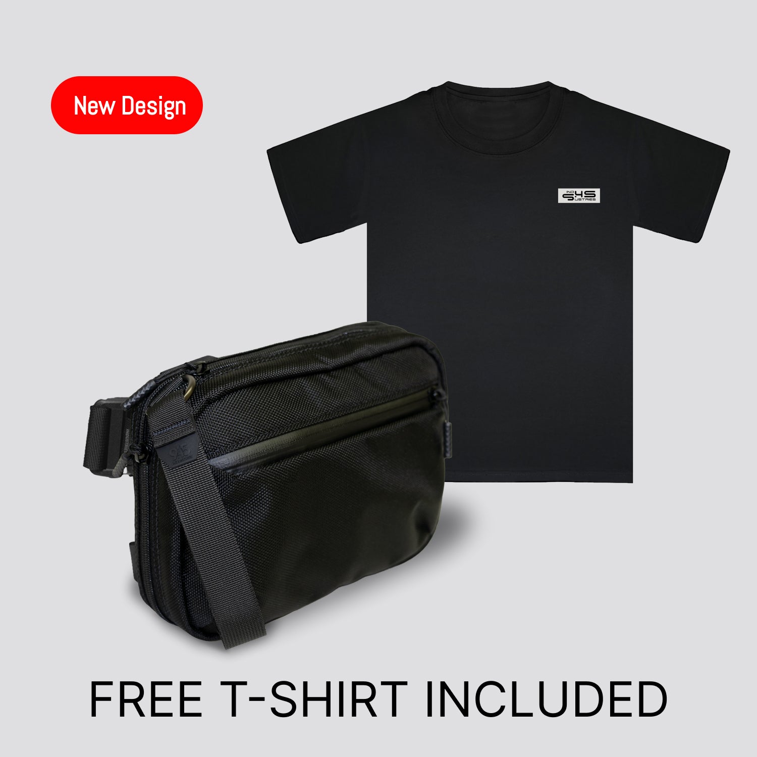 QAP Gen 2 [Compact] Concealment Bag Ballistic Black With Kydex Holster